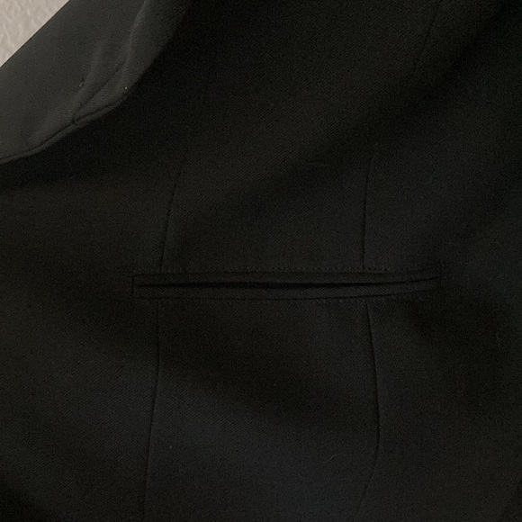 Armani Collezioni Vintage Black Long Blazer Size Medium - Picture 6 of 9